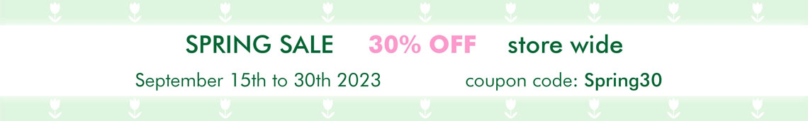 30% OFF Spring Sale