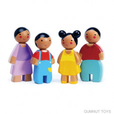 Sunny Wooden Doll Family