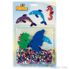 Hama Large Blister Pack - Dolphin and Seahorse