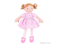 Amelia Linen Doll With Brown Hair